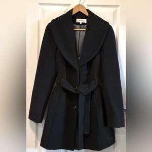 Calvin Klein oversized lapel coat